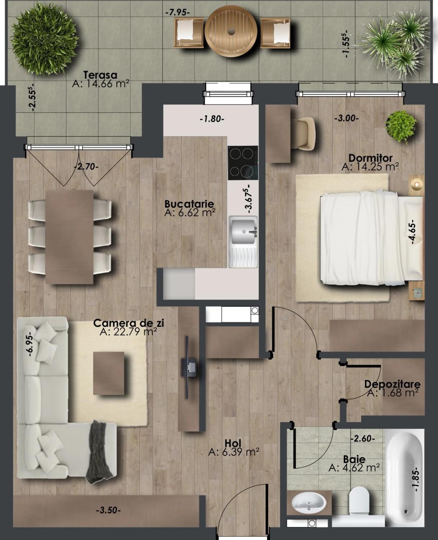 קלוז'-נאפוקה Bel Dom - The Central, Spacious 2 Rooms Luxury Apartment מראה חיצוני תמונה